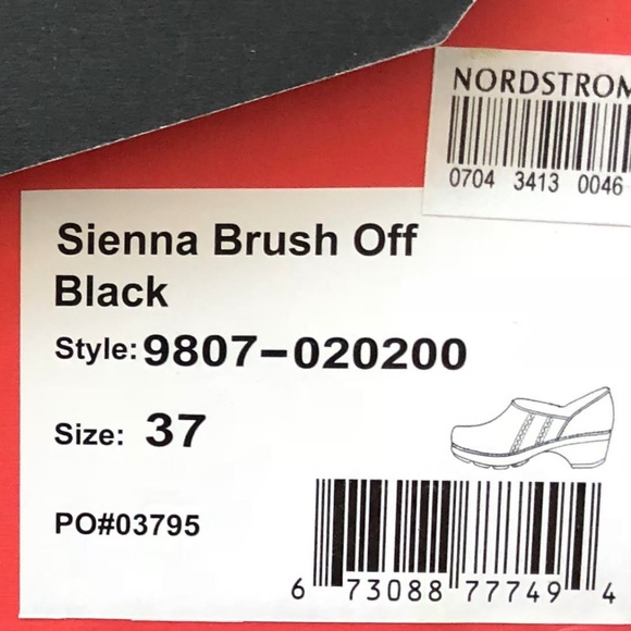 Dansko Sienna Brush Off Brown Leather Clogs 37 - Picture 3 of 8